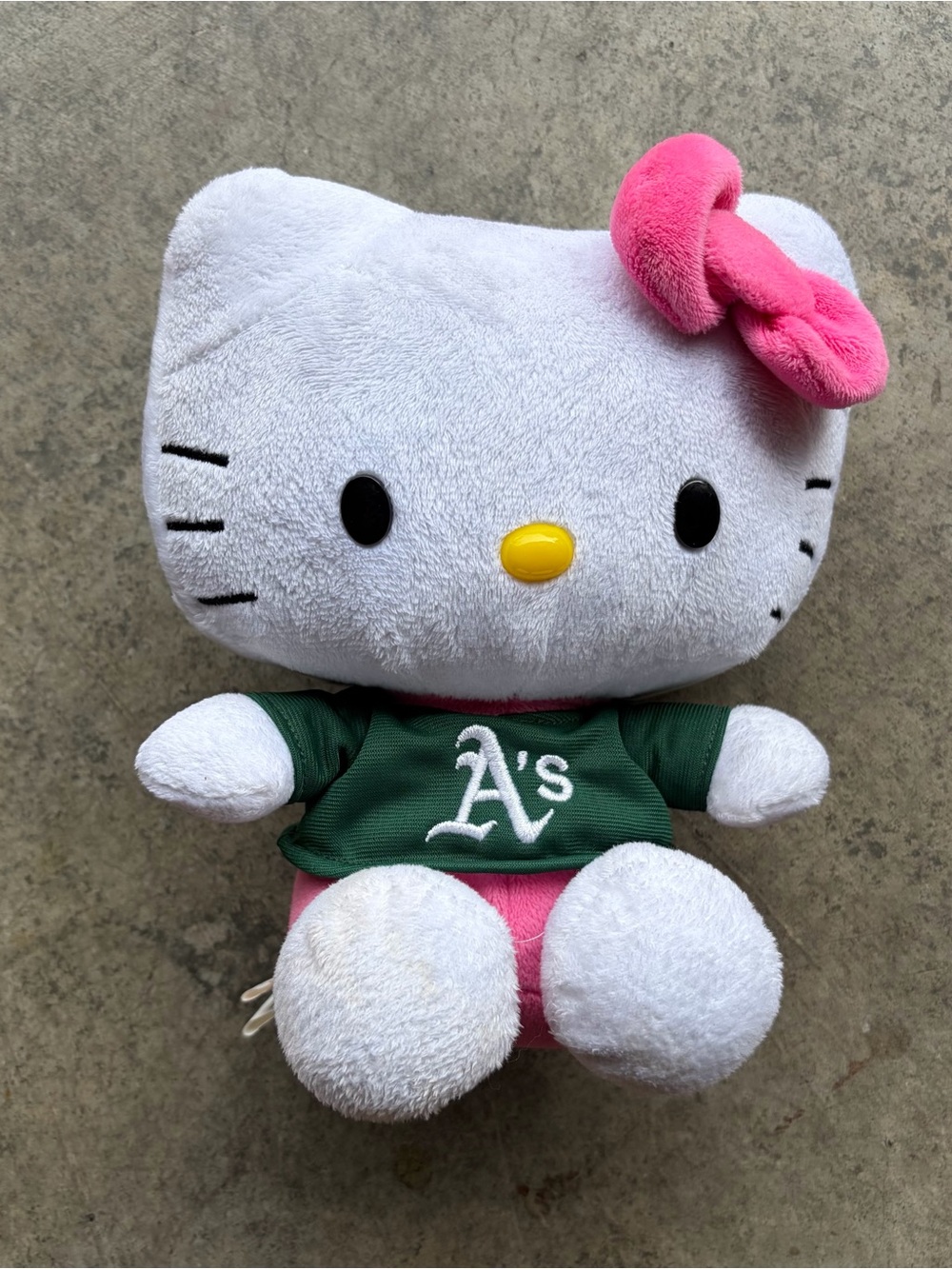 Hello Kitty 2026 Athletics Plush Green/White MLB Baseball Collectible